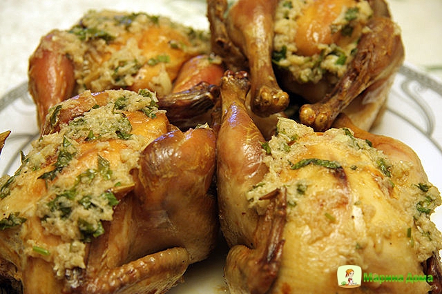 Цыплята корнишоны запеченные в духовке рецепт пошагово с фото